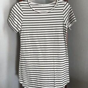 Black and White Stripped Tunic